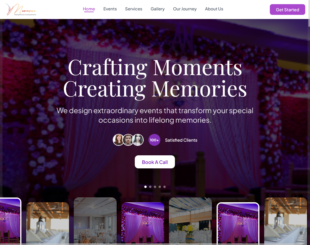 Memorica software interface